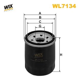 Фільтр оливний двигуна WIX FILTERS WL7134