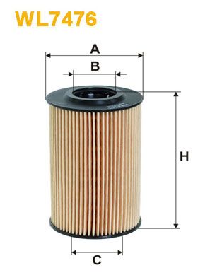 Engine Oil Filter WIX FILTERS WL7476