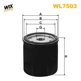 Фільтр оливний двигуна WIX FILTERS WL7503
